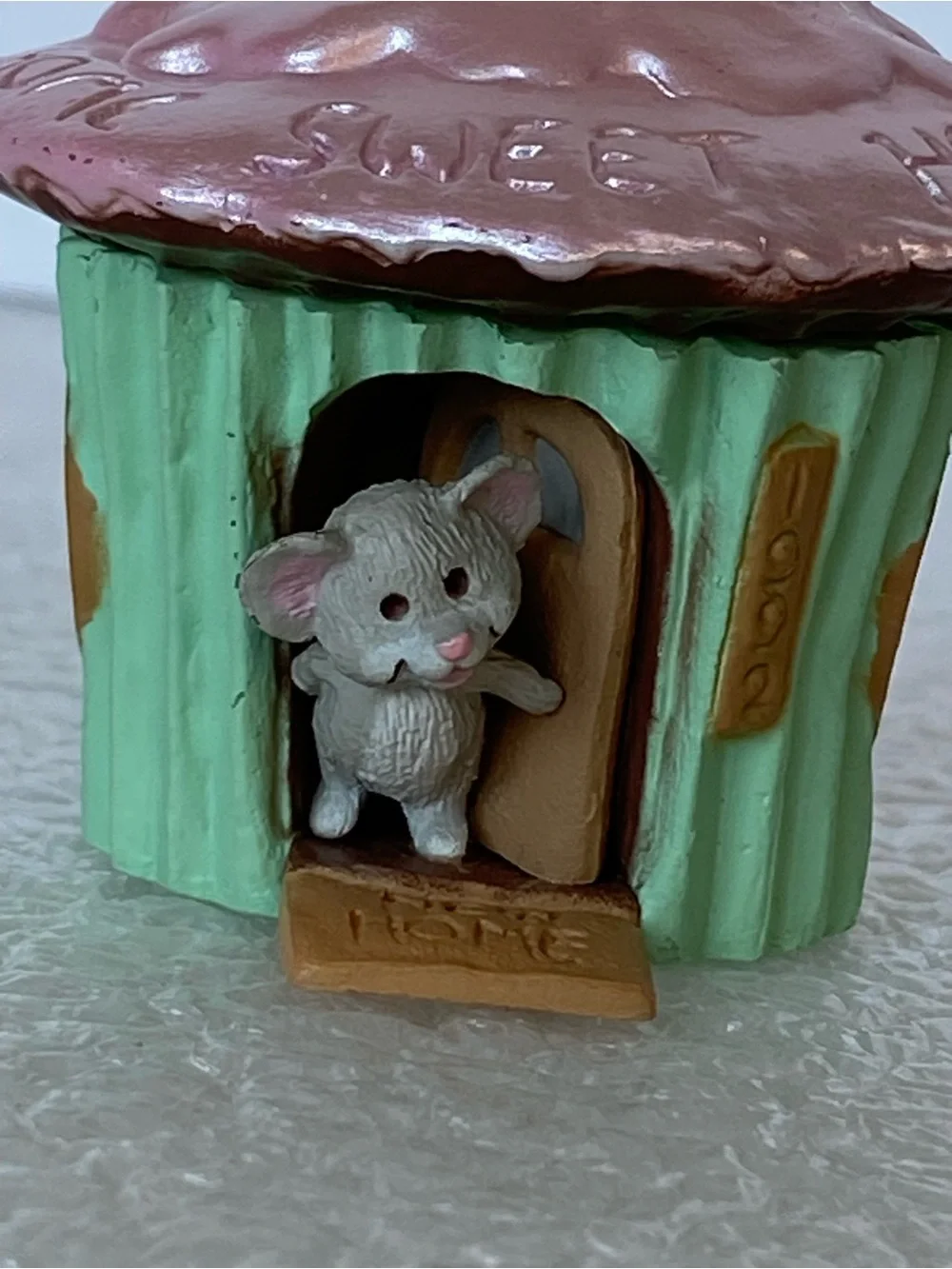 Vintage 1992 Hallmark Keepsake New Home Cupcake Mouse Christmas Ornament